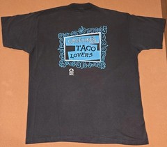 Vintage Taco Bell T-Shirt Black Single Stitch 1993 Bullwinkle Moose Size XXL