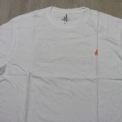 JOHNNIE-O Mens M MEDIUM T SHIRT WHITE BLUE ORANGE DALE 2.0 GOLF