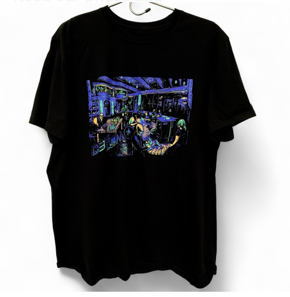 DEF CON 31 DARK TANGENT’S SPEAKEASY T-SHIRT, CHEST 46″, LENGTH 29″