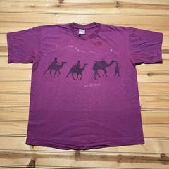 Vintage 80s 90s Rajasthan India Camel Thar Desert Tourist AOP Souvenir Shirt XL