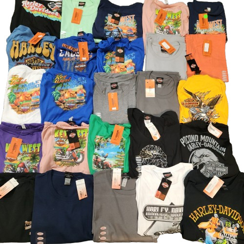Harley-Davidson Dealership Mens T-Shirts – Bulk Resellers Lot Size 5XL 15pcs NWT