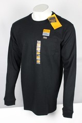 Ariat Men’s Rebar Cotton Strong Hardhead Pocket T Shirt Long Sleeve Black