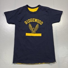 Vintage 1970s Champion Reversible T-Shirt Double Face Medium RidgeWood Eagles