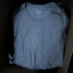 Men’s The Nike Tee Solid Gray T Shirt Cotton TShirt, Set Of 5 (5 PACK)