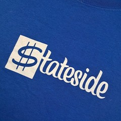 Gildan T Shirt L Men’s Blue Cotton State Side Vinyl Motown Music Short Sleeve
