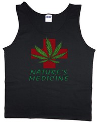 Men’s tank top Nature’s Medicine medical marijuana cannabis t-shirt sleeveless