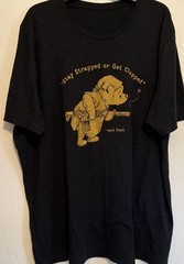 Nine Line Apparel Winnie Pooh Parody Stay Strapped Or Get Clapped Black T-Shirt