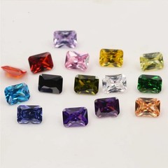 15pcs 8x10mm Octangle Cut 5A Cubic Zirconia Stone Mix 15 Colors Loose CZ Synt…