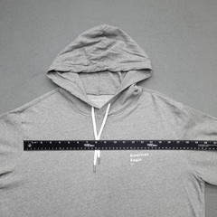 American Eagle Hooded T-Shirt Men’s Size S Gray Short Sleeve Drawstring