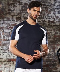 AWDis Men’s Contrast Cool T-Shirt Polyester Sports Gym Football Running Active T