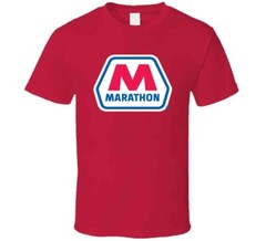 Marathon Tee Cool Gas Station Oil Trucking Driving T Shirt