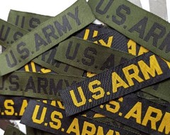 US AIR FORCE SCRIPT EMBROIDERED ON OCP W HOOK N LOOP UNIFORM TAPE PATCH PIN UP!!
