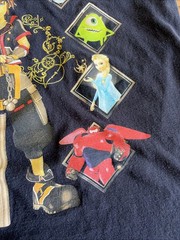 Disney Kingdom Hearts III Graphic Unisex T-Shirt Medium Med Square Enix Faded