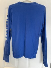 Hollister California Blue Soft Long Sleeve Embroidered Logo Men’s Size XL