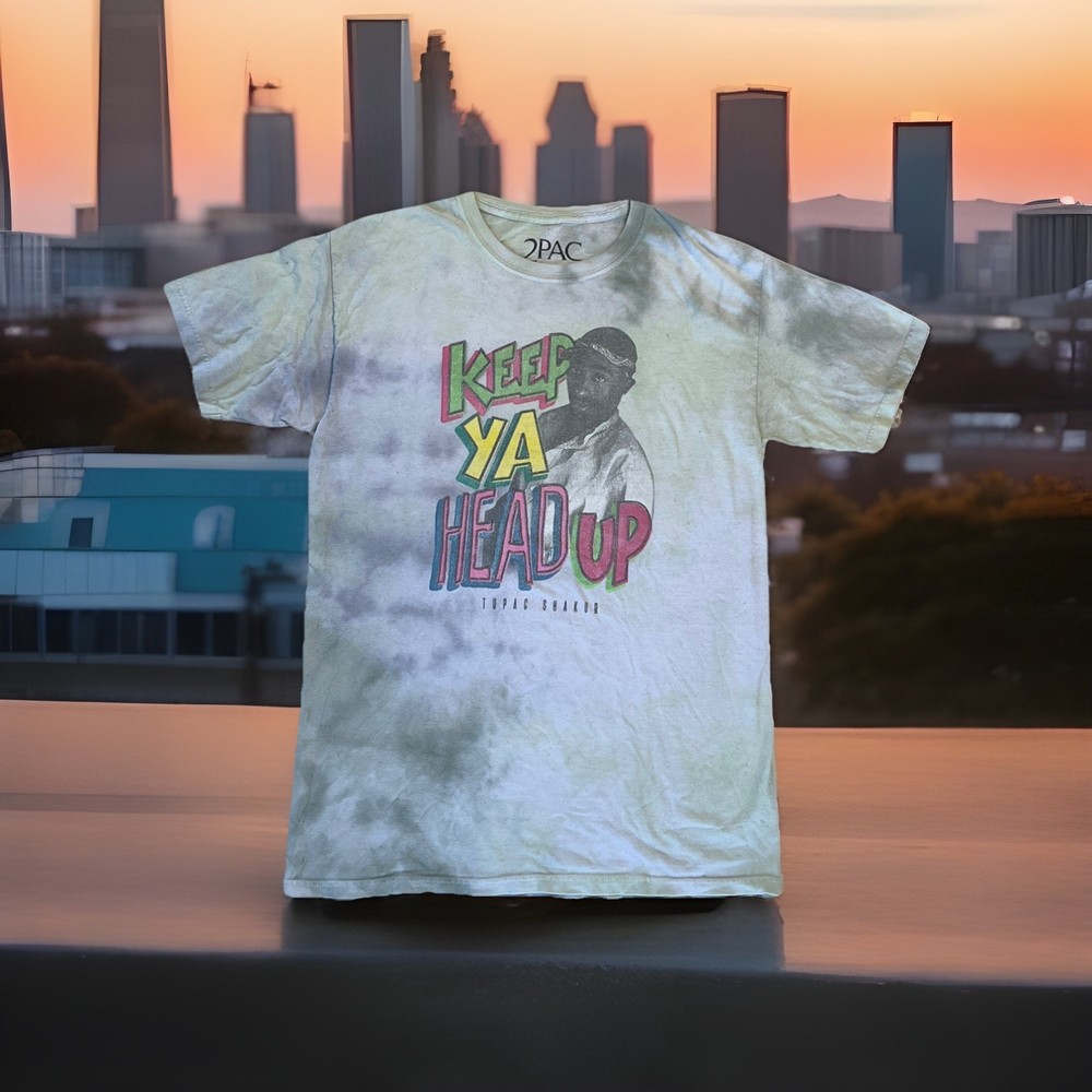 **Vintage** 2Pac Shakur Keep Ya Head Up T-Shirt – Hip Hop Men’s Size M Tupac