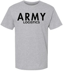 Army Logistics Physical Training T-Shirt U.S. Military Supply PT Running Gym Tee