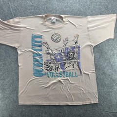 Vintage Queen City Volleyball Shirt Mens Large Graphic Sports Jerzees 90s Tee