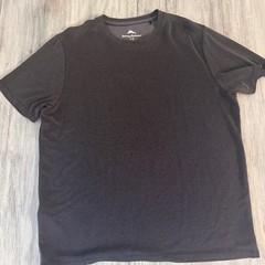 Tommy Bahama Mens Gray Tencel Modal Blend Short Sleeve Textured T-Shirt Large