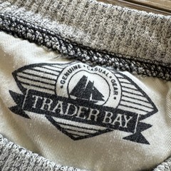 Vintage Trader Bay Shirt Mens S Striped Gray 90s 80s Streetwear Skater Rugby