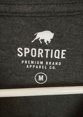NWOT Lightweight Crewneck Medium Black SS Sportiqe T-shirt w/ Business Name