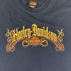 Harley Davidson Tank Top Men’s XL Navy Blue Biker Hot Rod