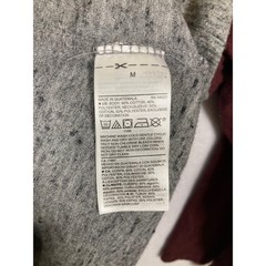 Old Navy Mens Grey Burgundy Brooklyn Raglan Baseball T Shirt Size M