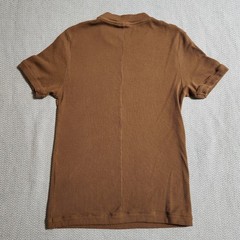 ASOS DESIGN Mens Brown Waffle Knit T-Shirt Short Sleeve 100% Cotton Large L