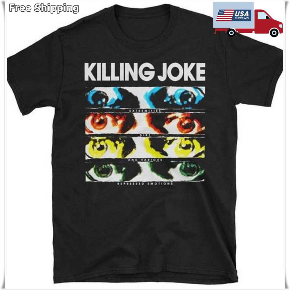 KILLING JOKE EXTREMITIES Tour T-Shirt, Music Band Rock Punk Goth Metal Unisex Te