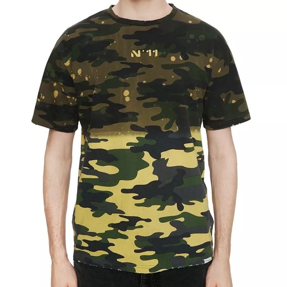 Eleven Paris Men’s Two Tone Camo Short Sleeve Tee Size M $70