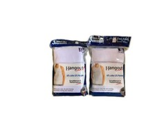 6-Pack Men’s White Cotton A-Shirts TANKS “Tagless ~ Lay Flat Collar”