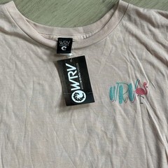 Wave Riding Vehicles WRV WOMENS Capped Sleeve Surf T-Shirt Made In USA NWT XL