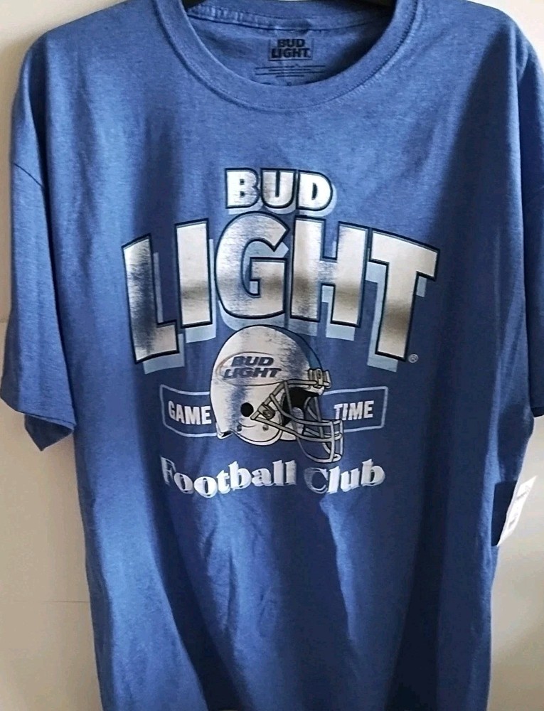 Football Bud Light Football Game Time T-shirt NWT