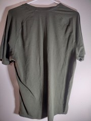Kenneth Cole Active Large T-Shirt Dark Green Short Sleeve Tech L Tee