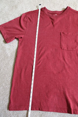 Outdoor Life River Washed Tee Shirt Mens Medium Red Pocket Short Sleeve