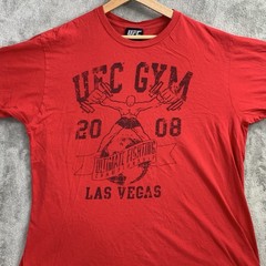 UFC Gym Shirt Mens XL Red Ultimate Fighting Championship Las Vegas 2008 MMA Tee