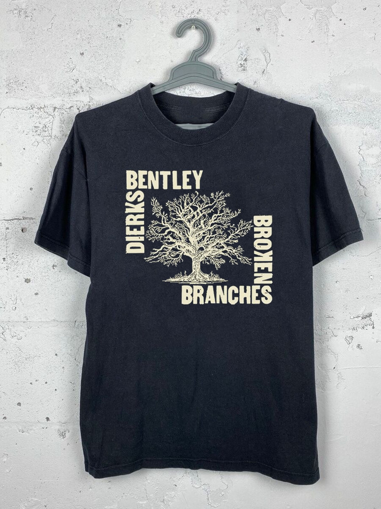 Rare Dierks Bentley Broken Branches T Shirt Black All Size KK271