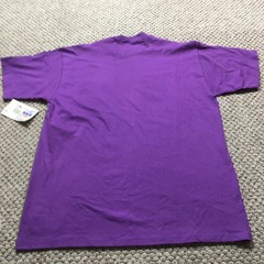 Vintage Russell Athletic Shirt Mens Large Purple Pocket High Cotton Tee USA NOS