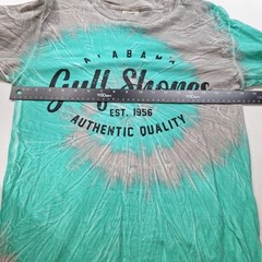 Comfort Colors Gulf Shores Alabama Tie Dye Long Sleeve T-Shirt Teal Grey Small