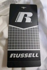 Russell T-Shirt Mens L White Graphic S/S Crew Neck Penn State Nittany Lions