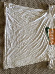 Nike Shirt Mens Large The Nike Tee Embroidered Swoosh White Orange Green