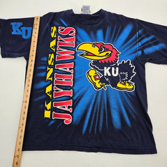 Vintage University of Kansas Jayhawks Shirt Men’s Size XL KU All over Print VTG