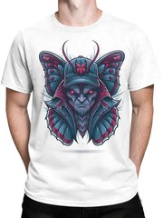 Night Moth Samurai Fantasy T-Shirt | Unisex