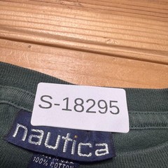 Vintage 90s Nautica Big Logo Streetwear Graphic Pocket T-Shirt USA Made Large