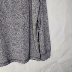 Ocean Coast Shirt Men L Gray Casual Weekend Stretch Henley Long Sleeve Top