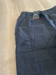 TacVasen Men’s Jogger Pants Black Elastic Waist Zip Pockets Outdoor New w/ Tags