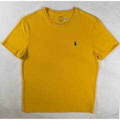 Polo Ralph Lauren Short Sleeve Crewneck Tee Cotton Mustard Yellow Mens Size M
