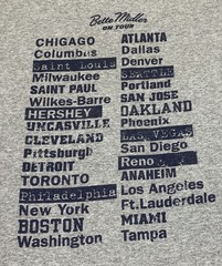 Vintage Bette Midler on Tour Kiss My Brass T-Shirt Size XL