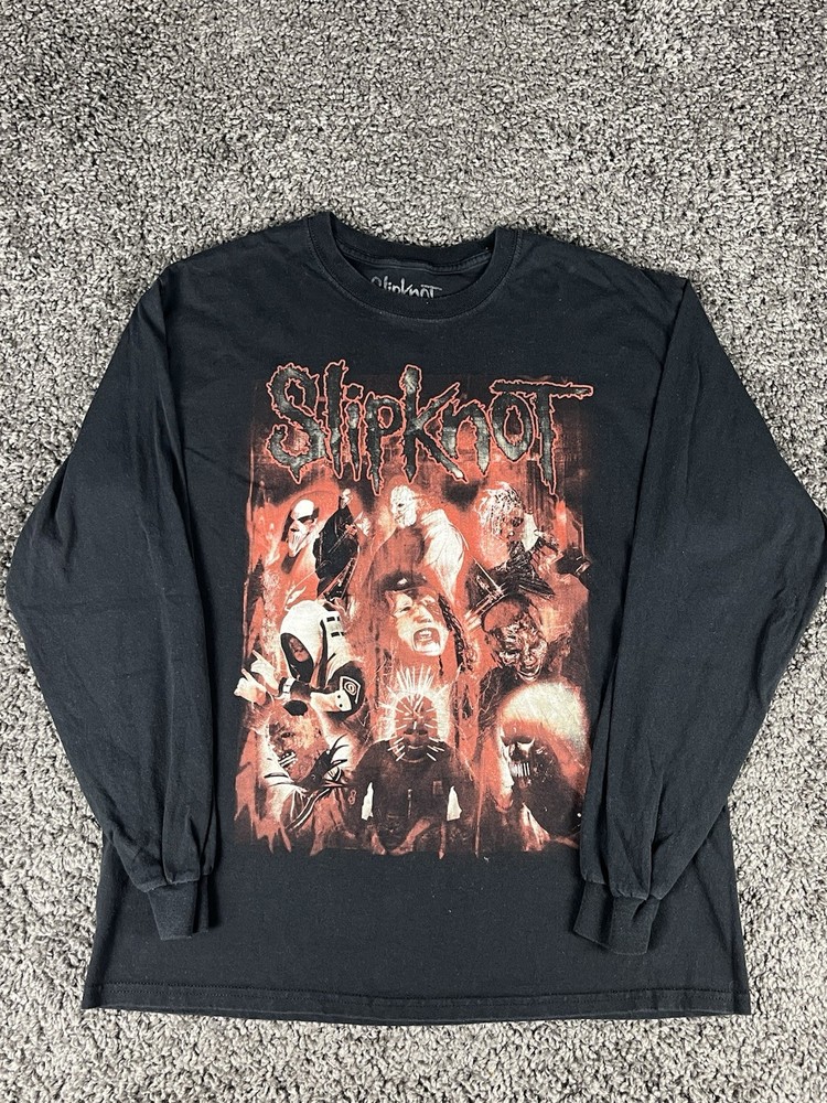 Slipknot 2019 Tour Band Long Sleeve T Shirt Nero Forte Resist The Chains Mens LG