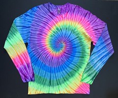 *New* 2XL – Sm Handmade Tie Dye, Classic Rainbow, Crew or V-Neck
