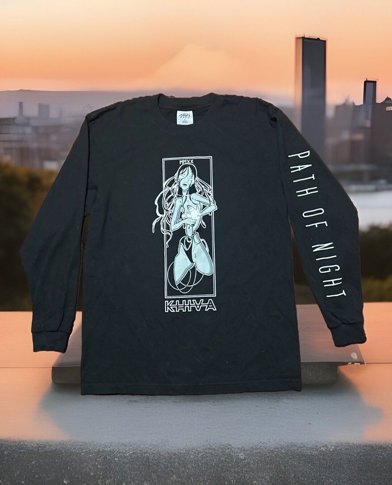 Shaka Wear Long Sleeve T Shirts Active White Size Large KHIVA Path Of Night